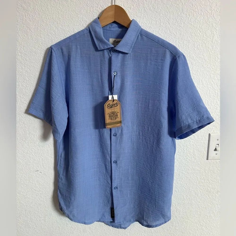 NWT Super Triple Goose Shirt Blue Size Medium